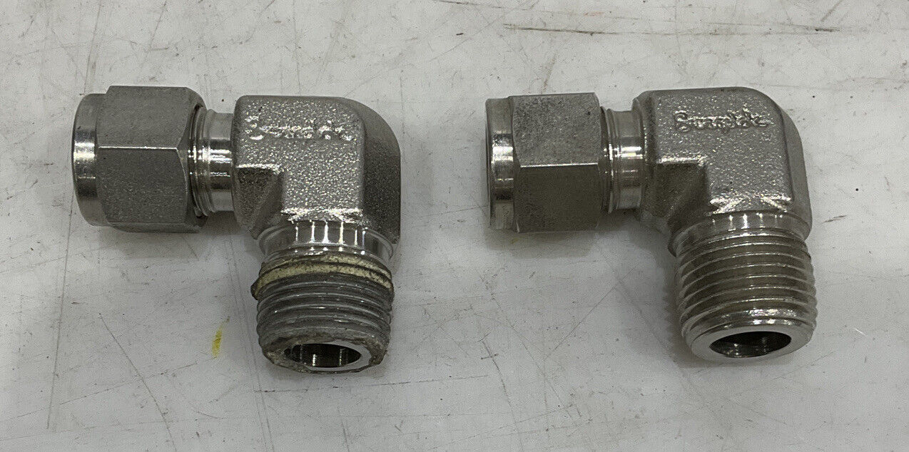 SWAGELOK SS-600-2-6 ELBOW LOT OF 2 476