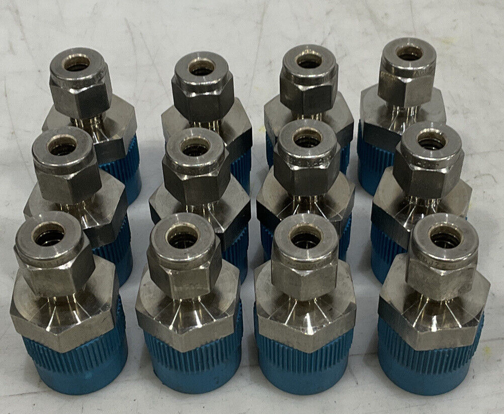 SWAGELOK SS-200-1-6 ADAPTER LOT OF 12 476