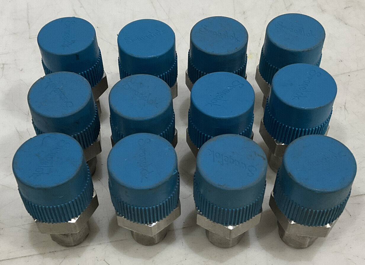 SWAGELOK SS-200-1-6 ADAPTER LOT OF 12 476