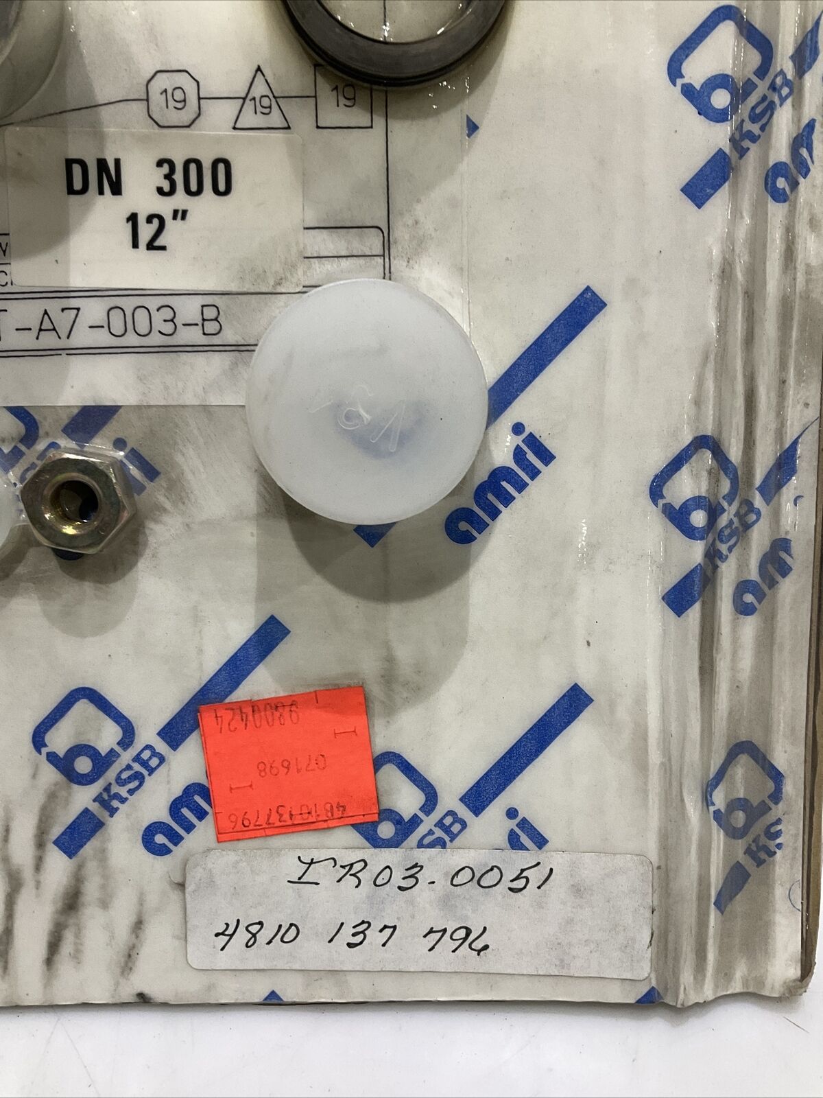 KSB AMRI FT-A7-003-B ISORIA VALVE SHAFT REBILD KIT 8” TO 14” DNA 300 12” 373