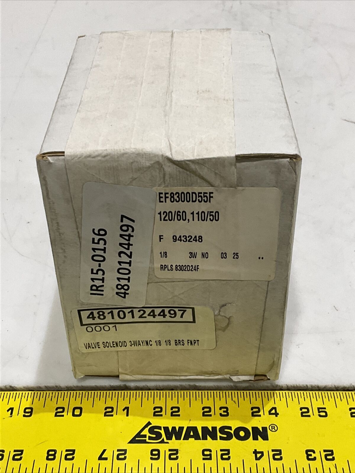 ASCO EF8300D55F SOLENOID VALVE 3-WAY 1/8 373