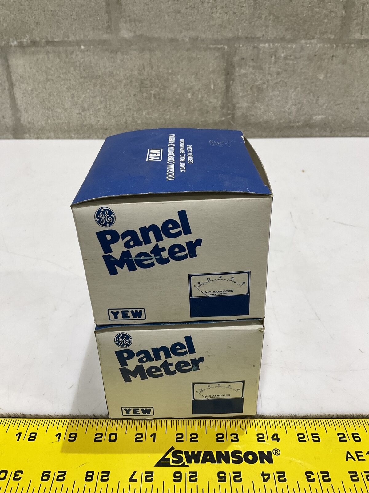 GE 754300KWKW 254329ECZZ PANEL AMMETER 0-5DCMA 0-800MA LOT OF 2 373