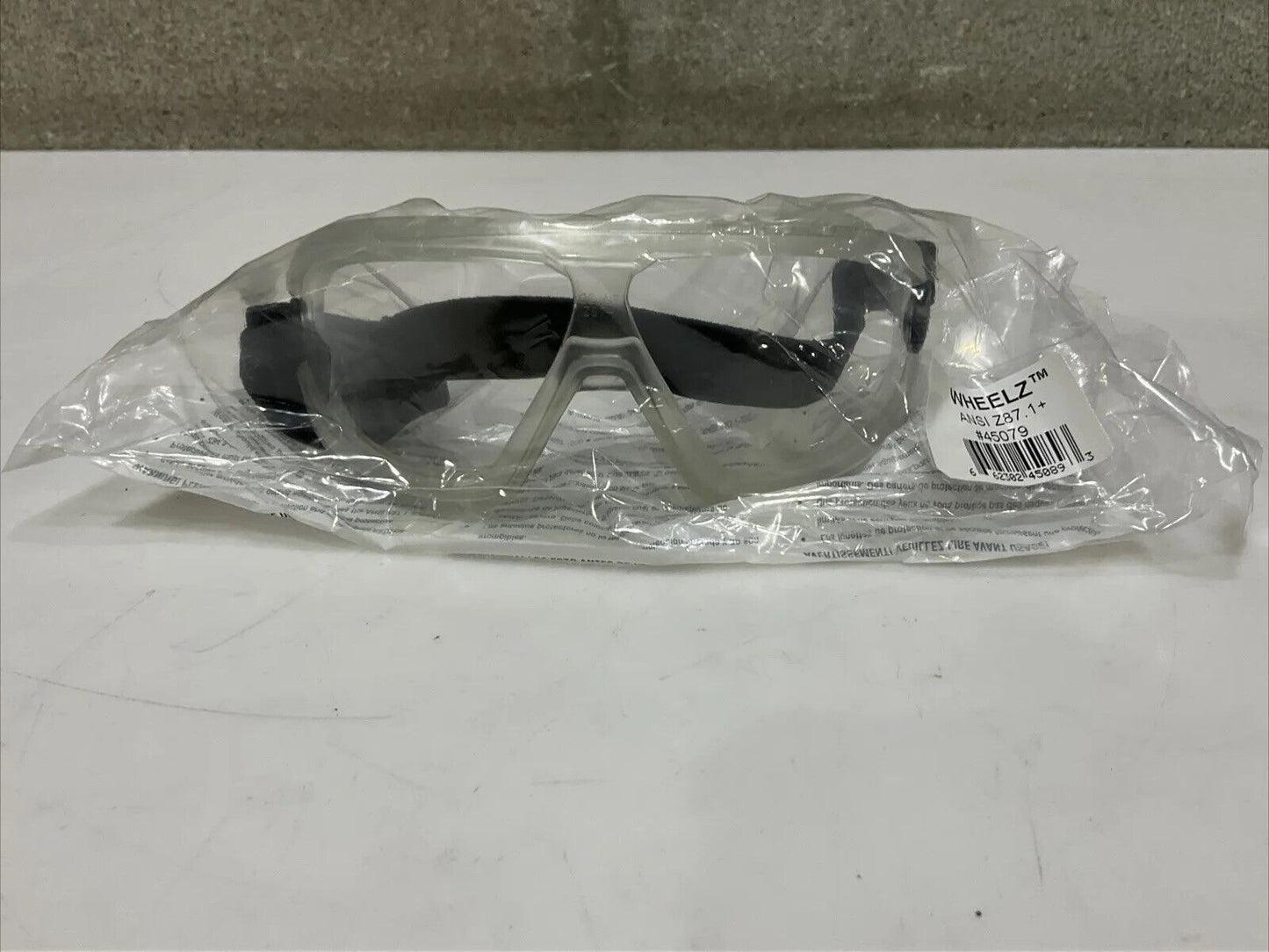 WHEELZ 45079 CLEAR ANTI-FOG SAFETY GOOGLES GLASSES Z87.1+ LOT OF 20 373