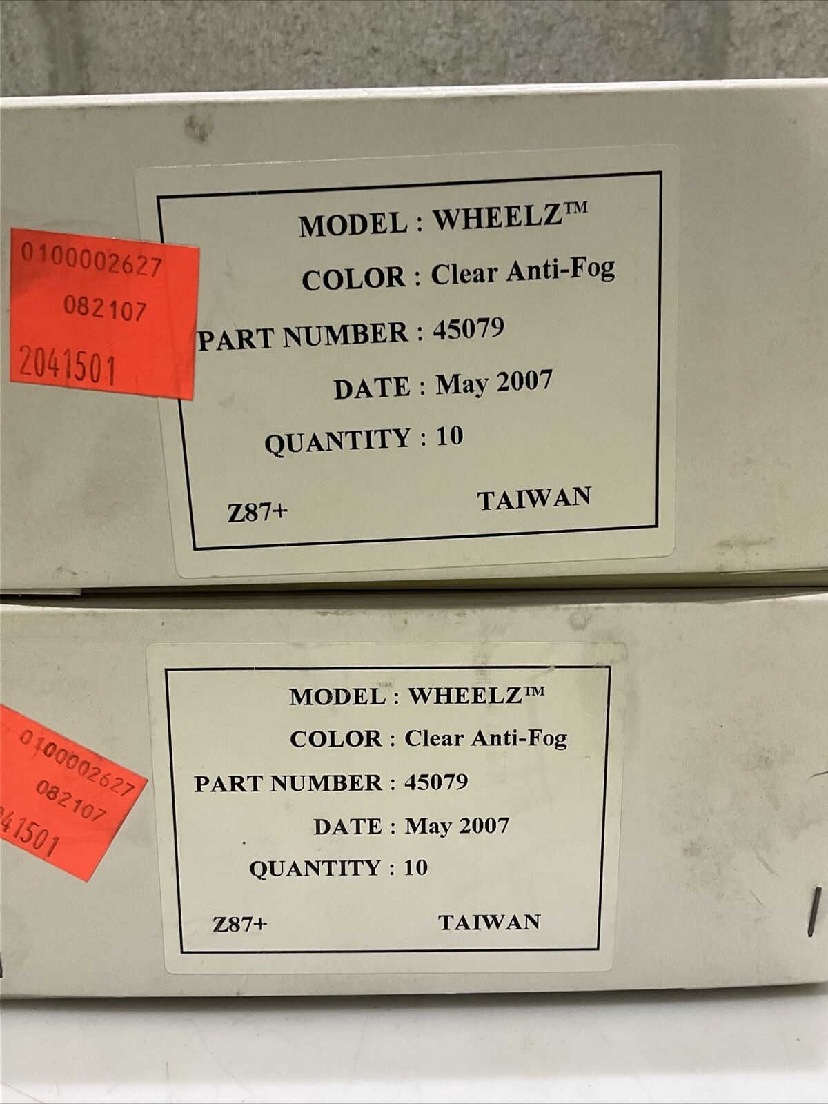 WHEELZ 45079 CLEAR ANTI-FOG SAFETY GOOGLES GLASSES Z87.1+ LOT OF 20 373