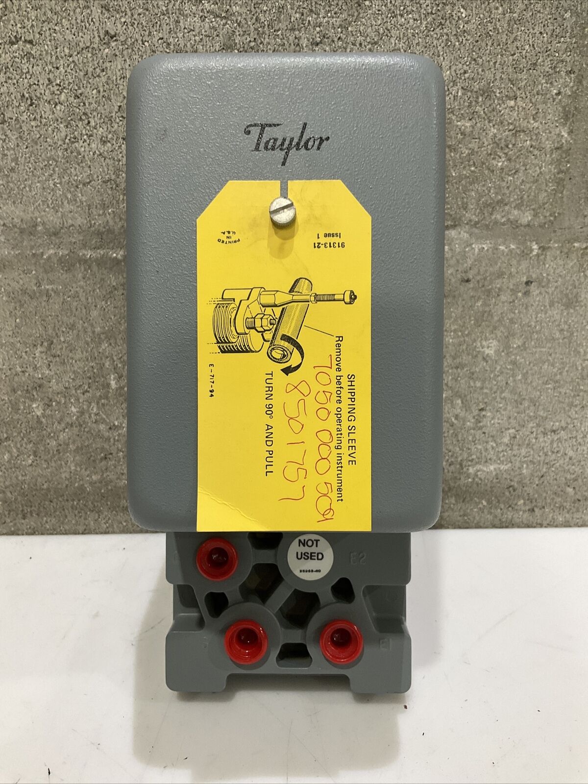 TAYLOR INSTRUMENTS 376NF11001B7744A PNEUMATIC COMPUTER SQUARE ROOT EXTRACTOR 373