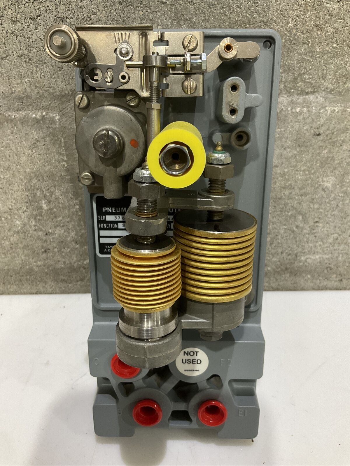 TAYLOR INSTRUMENTS 376NF11001B7744A PNEUMATIC COMPUTER SQUARE ROOT EXTRACTOR 373