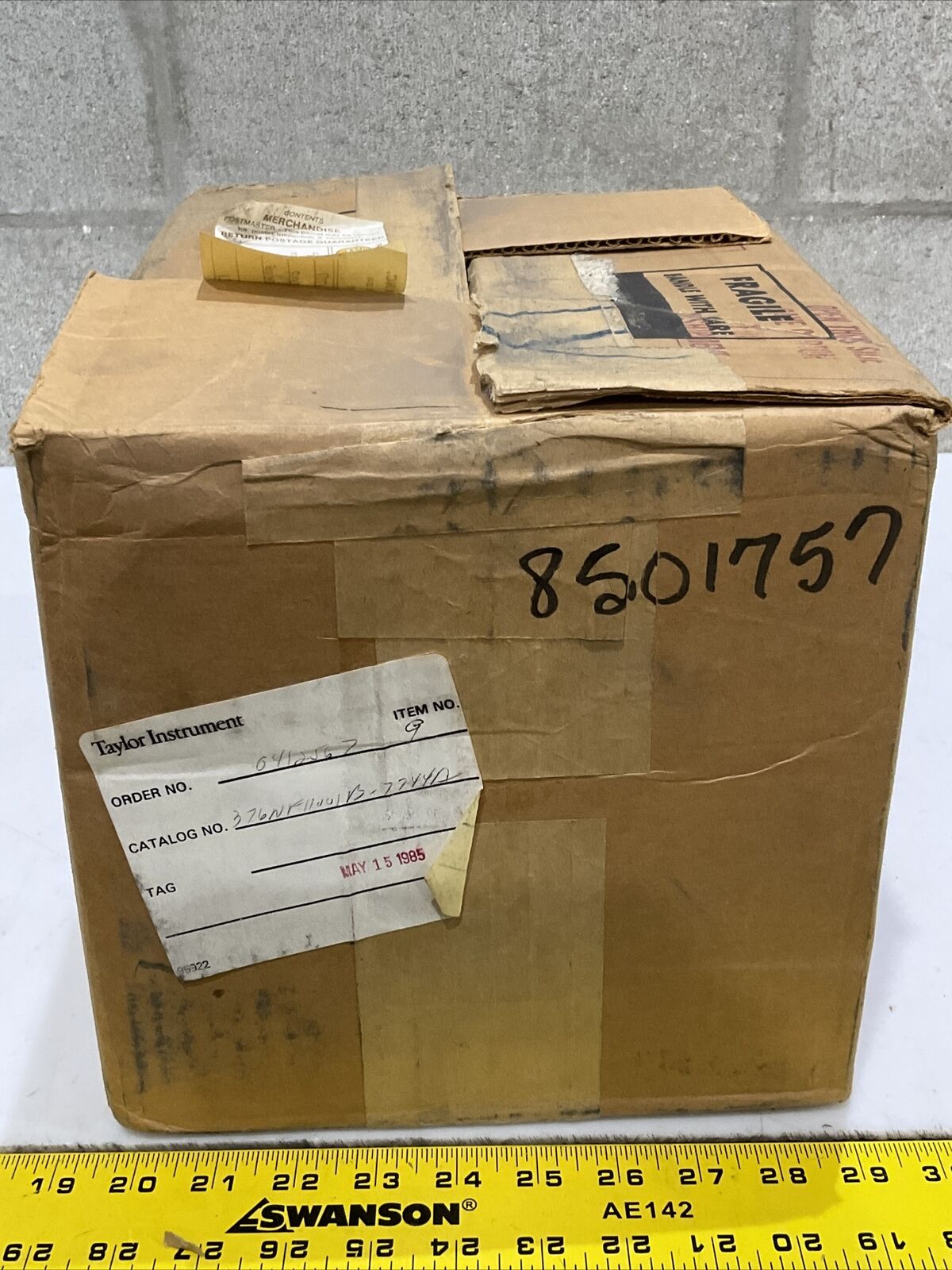 TAYLOR INSTRUMENTS 376NF11001B7744A PNEUMATIC COMPUTER SQUARE ROOT EXTRACTOR 373