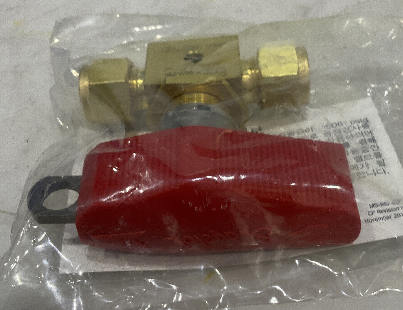 SWAGELOK B-43VS6-LL-RD BALL VALVE 0000214621 476