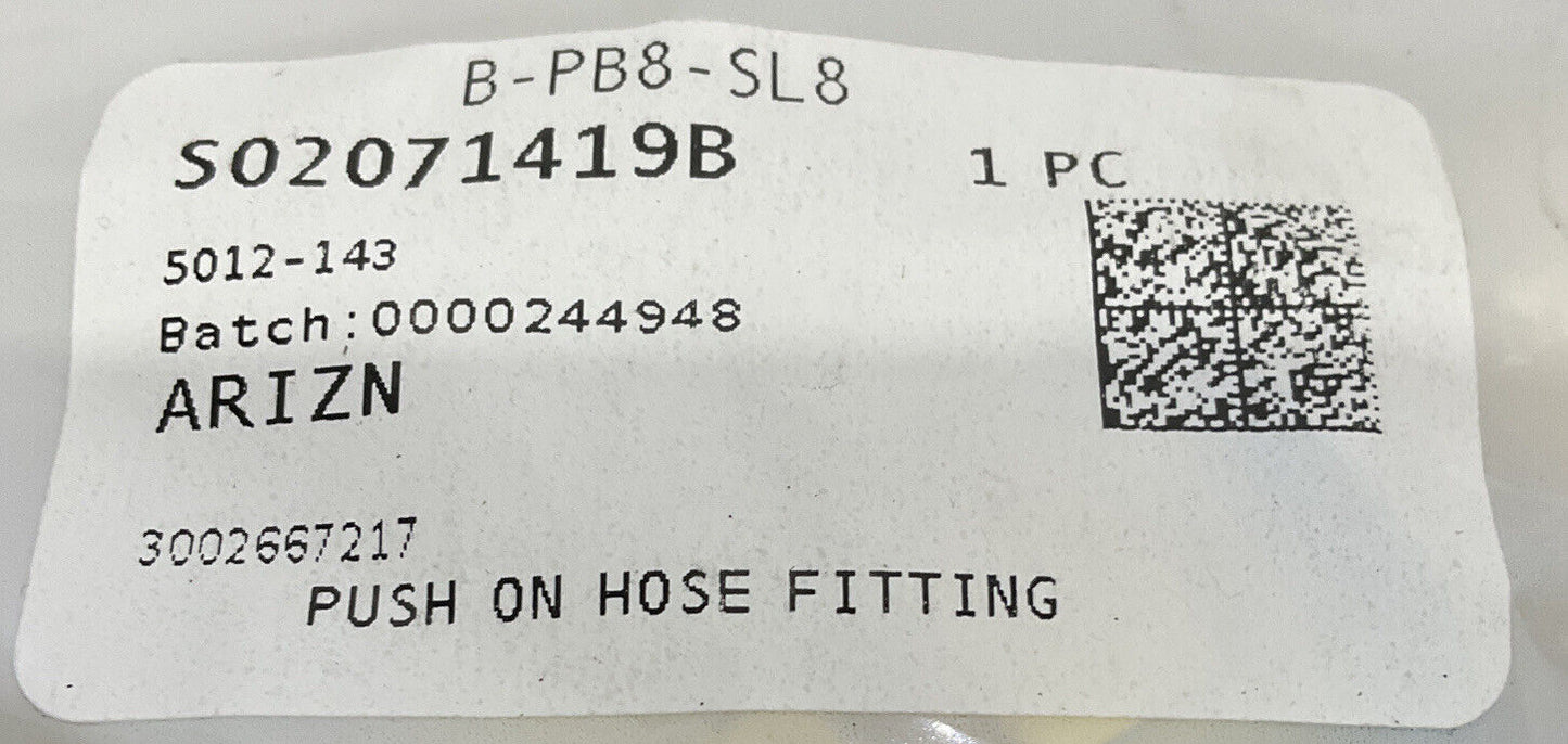 SWAGELOK B-PB8-SL8 PUSH ON HOSE FITTING LOT OF 30 476