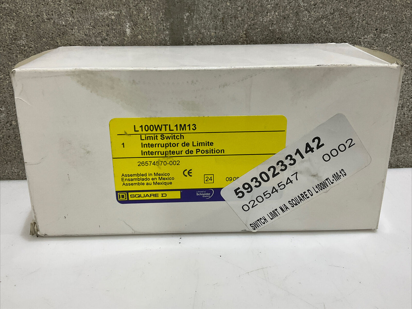 SQUARE D L100WTL1M13 LIMIT SWITCH 600V 373