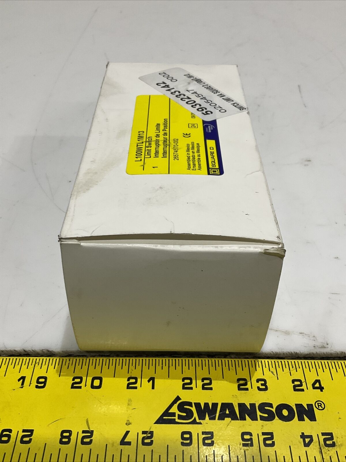 SQUARE D L100WTL1M13 LIMIT SWITCH 600V 373