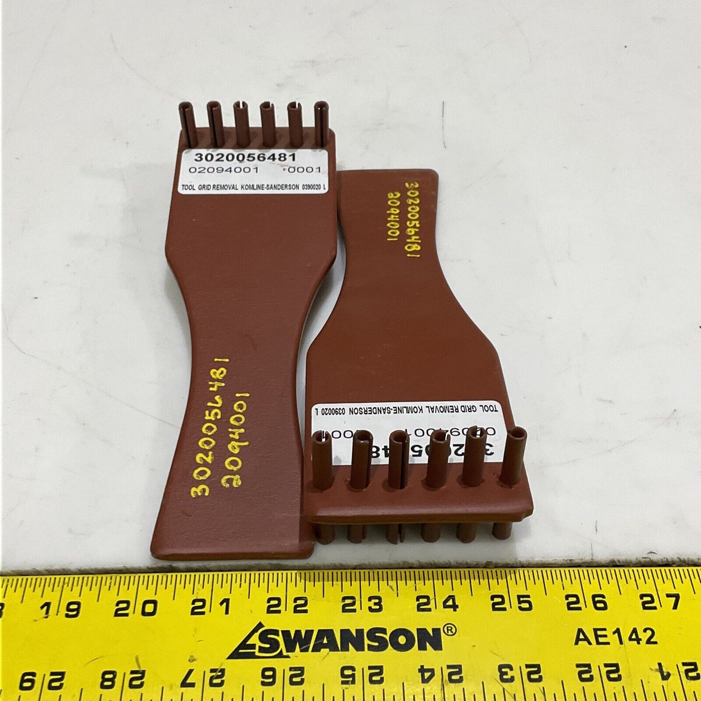 KOMLINE SANDERSON 0390020 TOOL GRID REMOVAL LOT OF 2 373