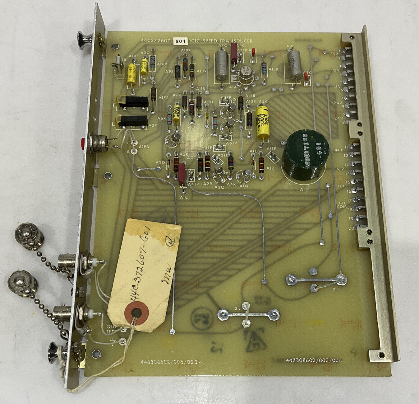GENERAL ELECTRIC 44C372607-G01 1C1C SPEED TRANSDUCER 373