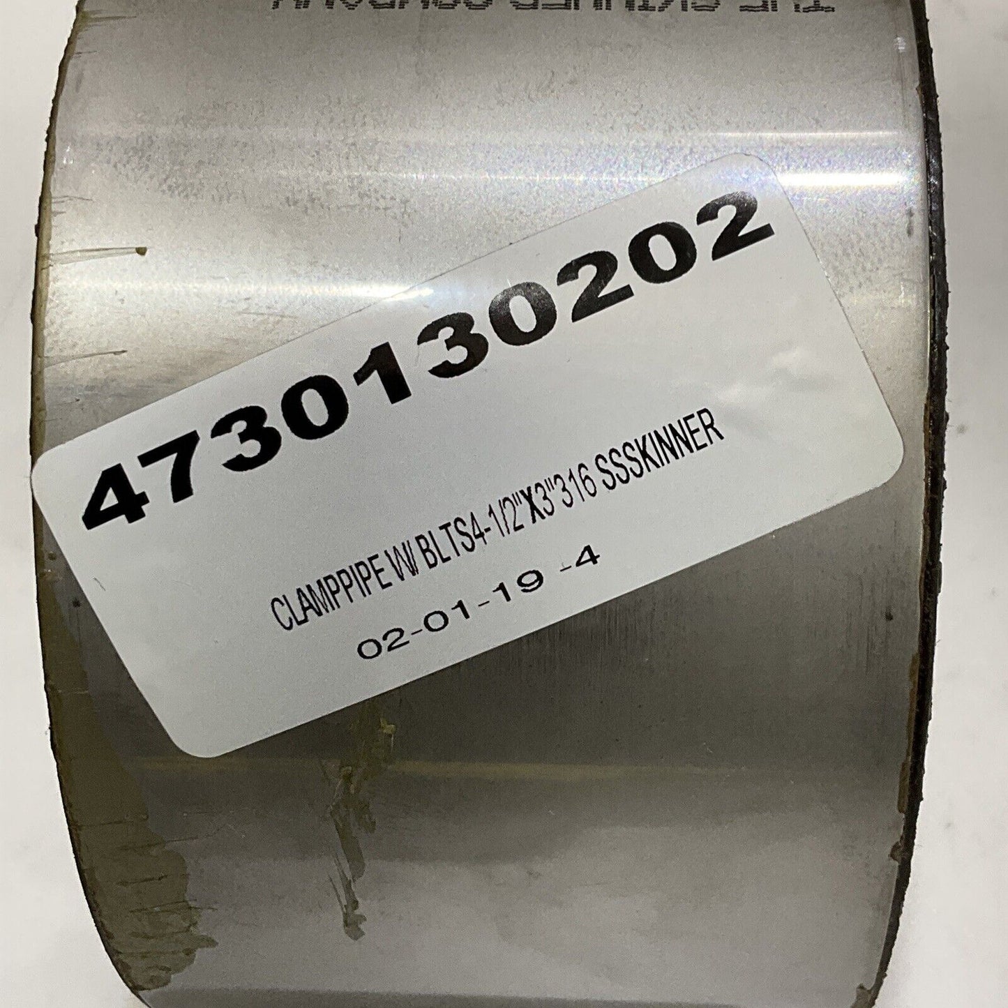 THE SKINNER COMPANY 089989-450-3 PIPE REPAIR CLAMP 4-1/2”X3” 316SS 373