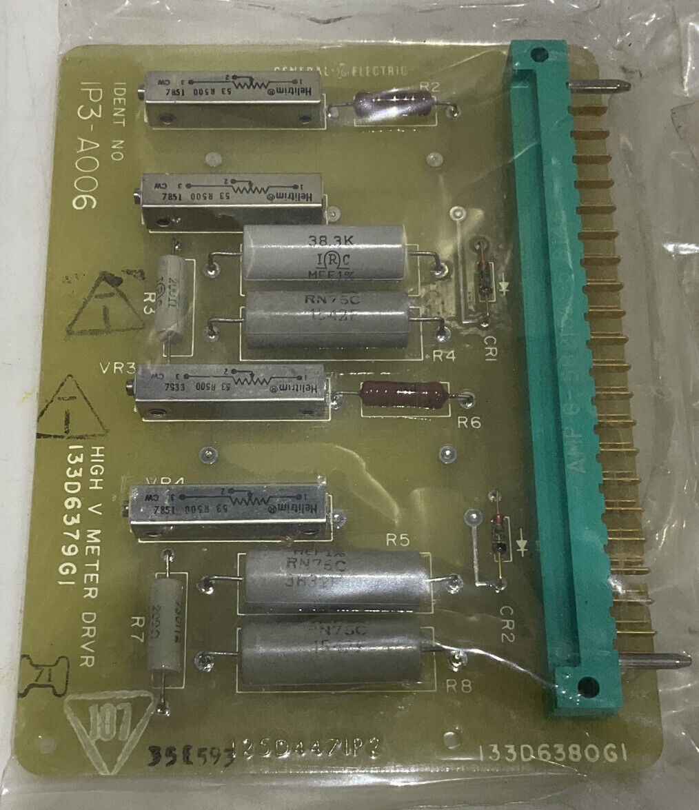 GENERAL ELECTRIC 1 P3-A006 133D6379G1 HIGH V METER DRVR 373