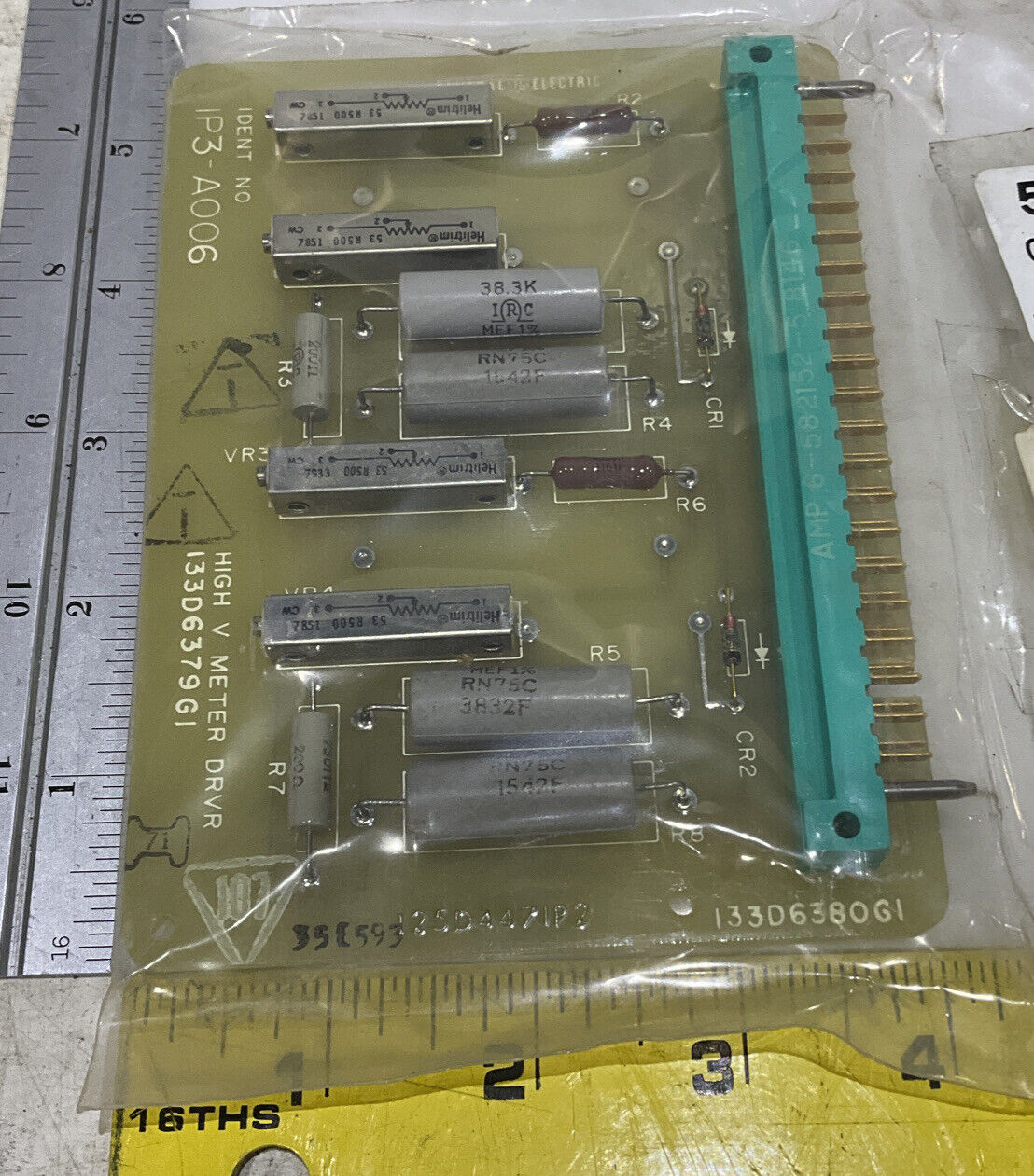 GENERAL ELECTRIC 1 P3-A006 133D6379G1 HIGH V METER DRVR 373