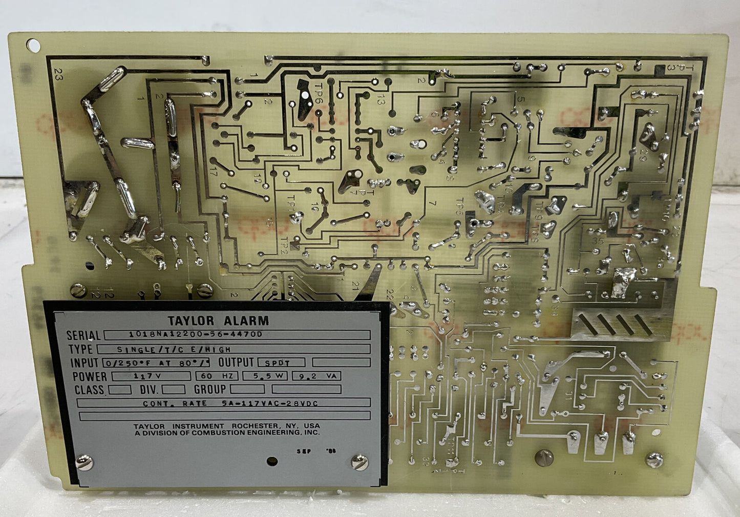 TAYLOR 1019N MODEL E ELECTRONIC ALARM 373