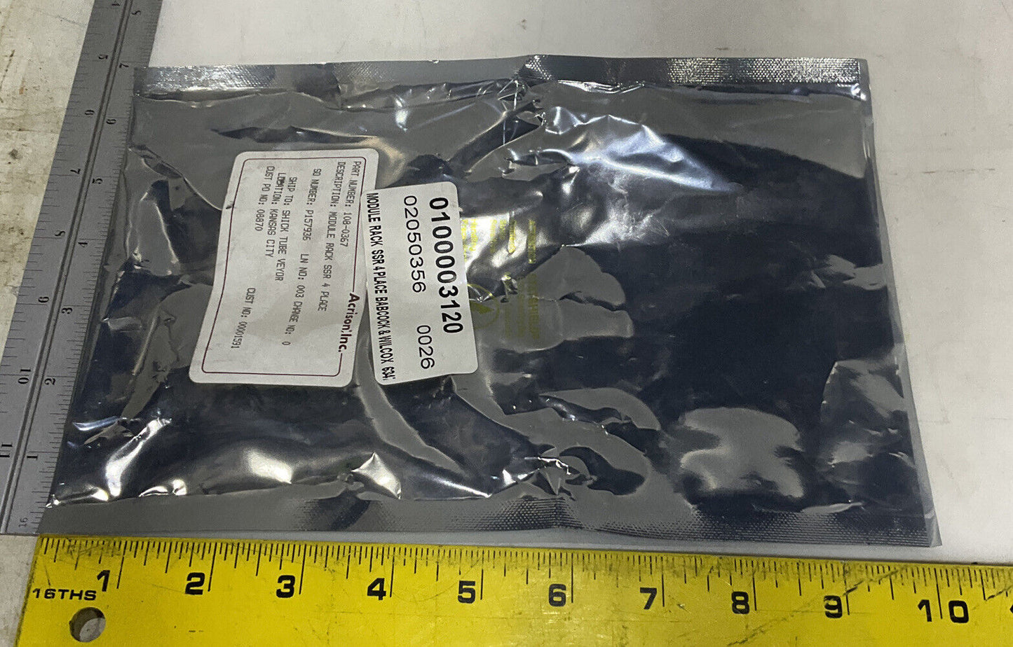 ACRISON 108-0367 MODULE RACK SSR 4 PLACE 373