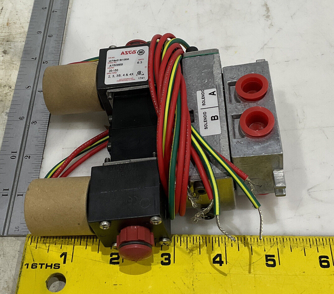 ASCO WT8401B105M SOLENOID 4-WAY VALVE 373