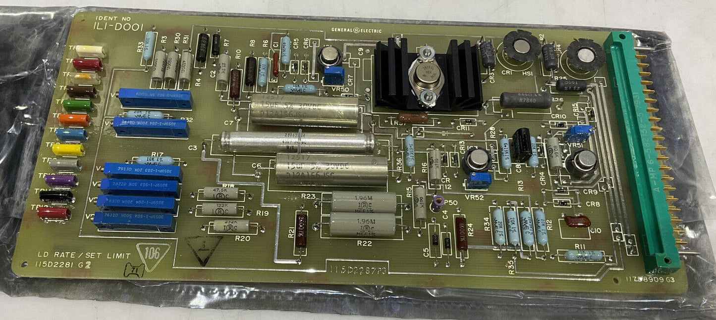 GENERAL ELECTRIC 1L1-D001 LD RATE / SET LIMIT 115D2281G2 373