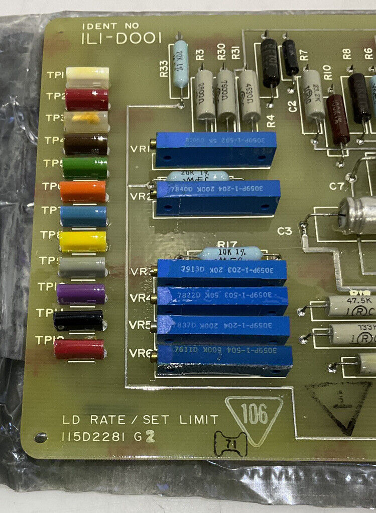 GENERAL ELECTRIC 1L1-D001 LD RATE / SET LIMIT 115D2281G2 373