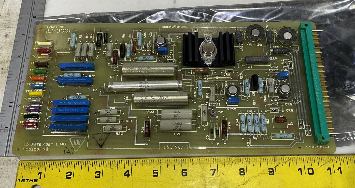 GENERAL ELECTRIC 1L1-D001 LD RATE / SET LIMIT 115D2281G2 373