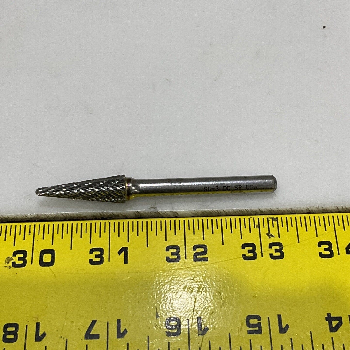 NORSEMAN SL-3 TAPER SHAPE RADIUS 14 DEGREE ANGLE DOUBLE CUT BURR LOT OF 19 373