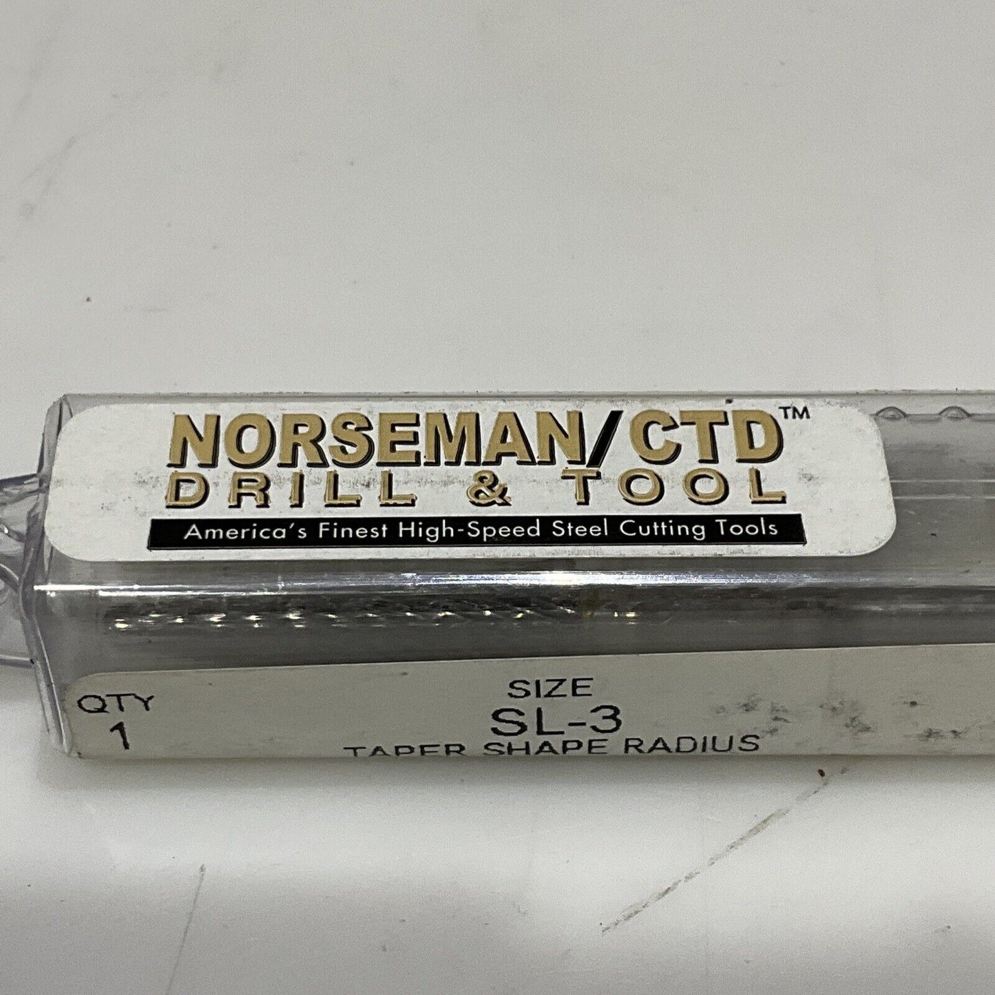 NORSEMAN SL-3 TAPER SHAPE RADIUS 14 DEGREE ANGLE DOUBLE CUT BURR LOT OF 19 373