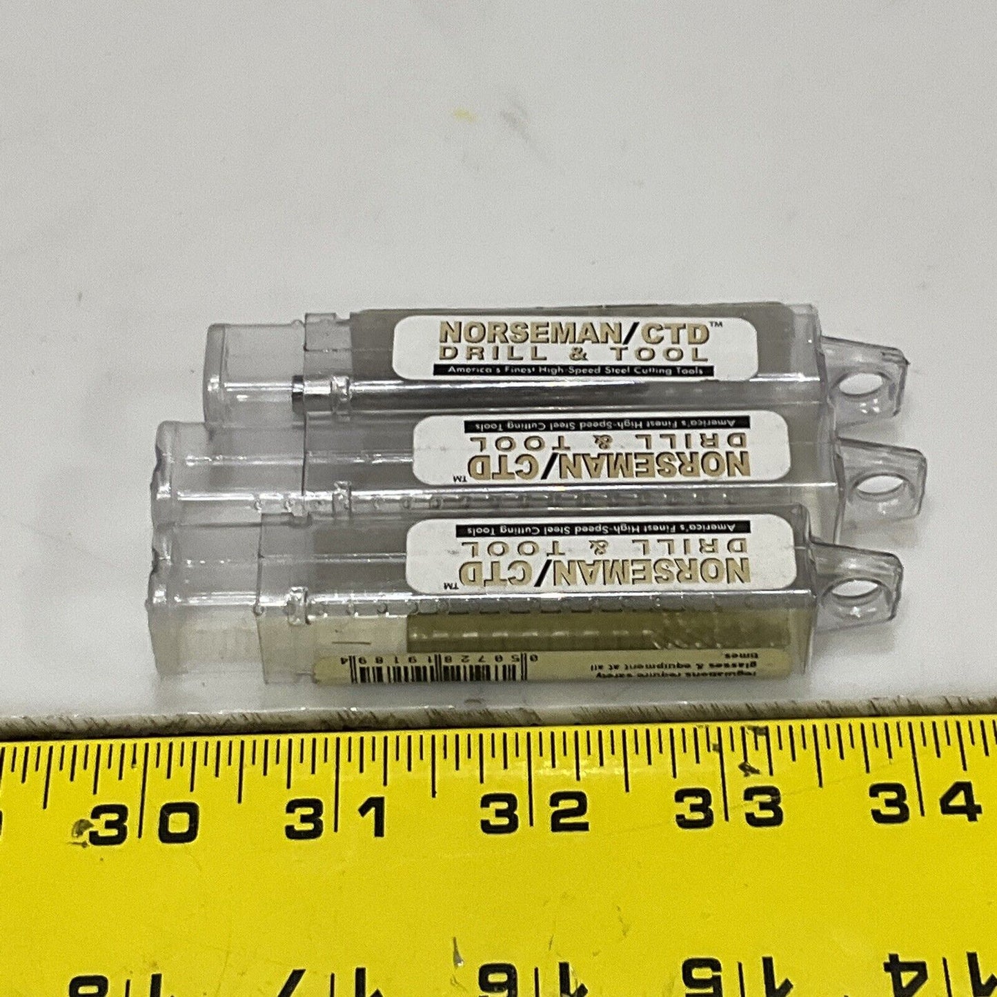 NORSEMAN SL-1 TAPER SHAPE RADIUS 14 DEGREE ANGLE DOUBLE CUT BURR LOT OF 3 373