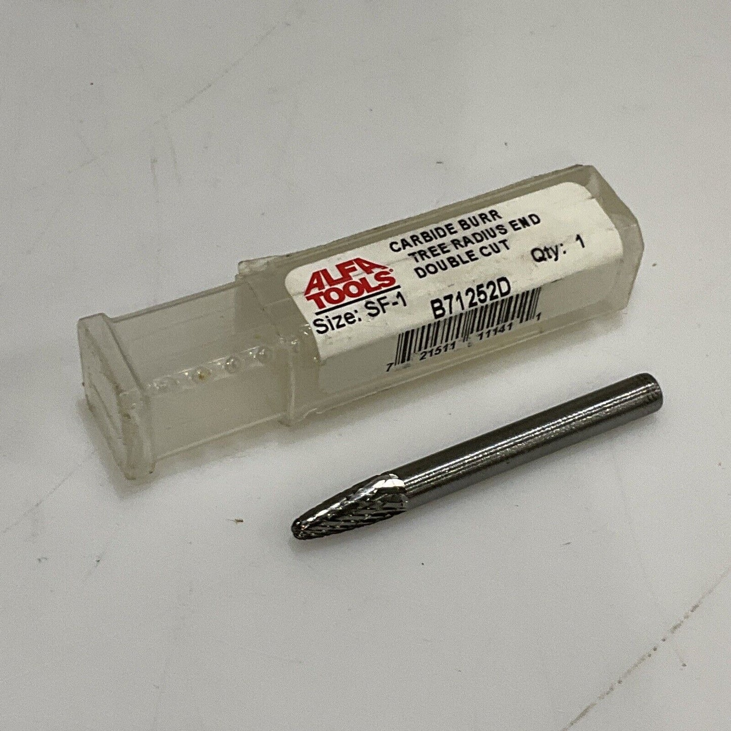 ALFA TOOLS SF-1 B71242D TREE RADIUS END DOUBLE CUT CARBINE BURR LOT OF 3 373
