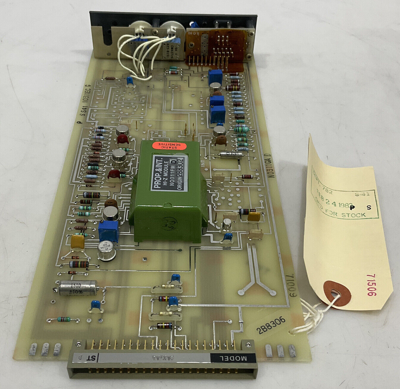 FOXBORO 2AX+A4 CONTROL CARD 373