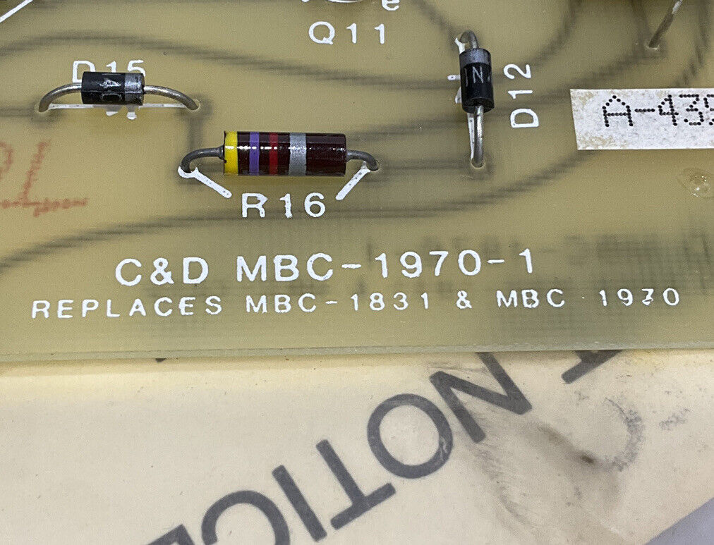 C&D BATTERIES MBC-1970-1 CURRENT LIMIT ADJ 373