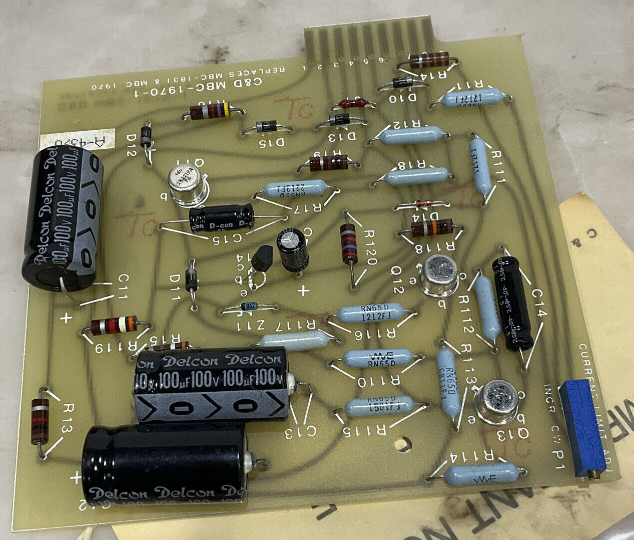 C&D BATTERIES MBC-1970-1 CURRENT LIMIT ADJ 373