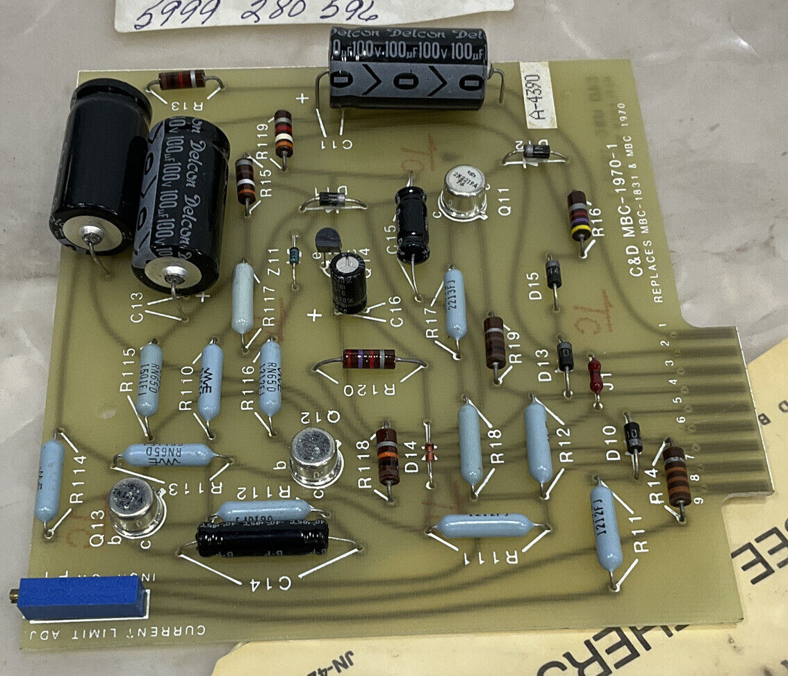 C&D BATTERIES MBC-1970-1 CURRENT LIMIT ADJ 373