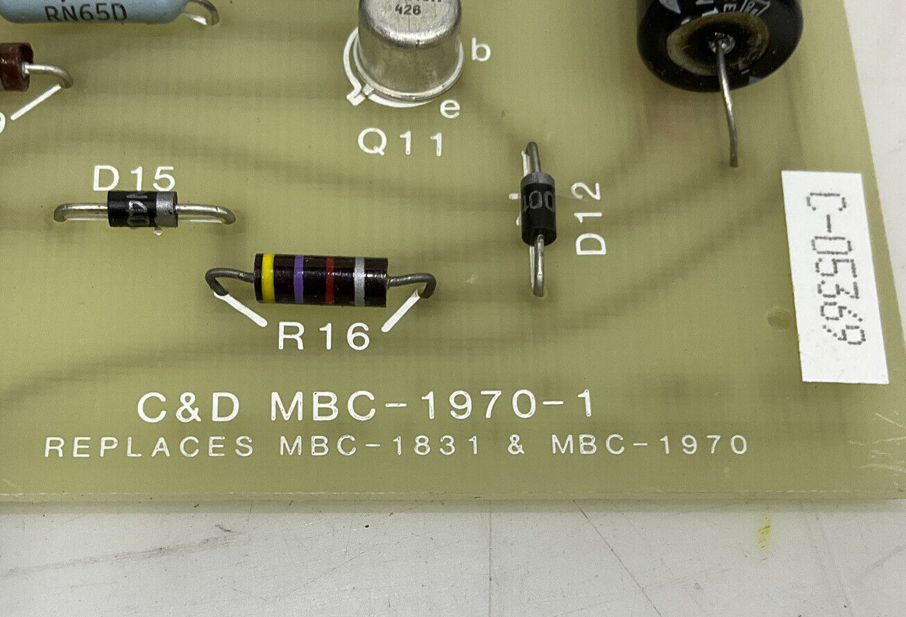 C&D BATTERIES MBC-1970-1 CURRENT LIMIT ADJ 373