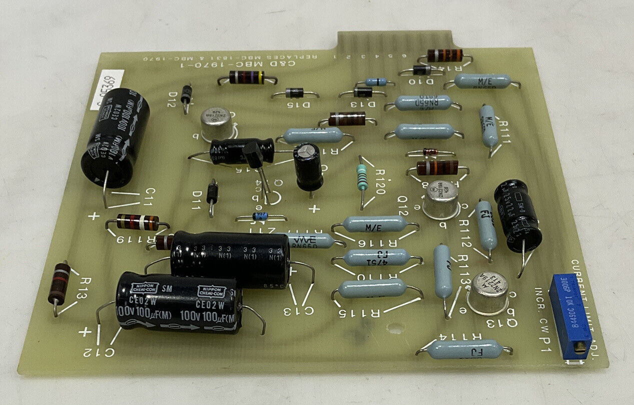 C&D BATTERIES MBC-1970-1 CURRENT LIMIT ADJ 373