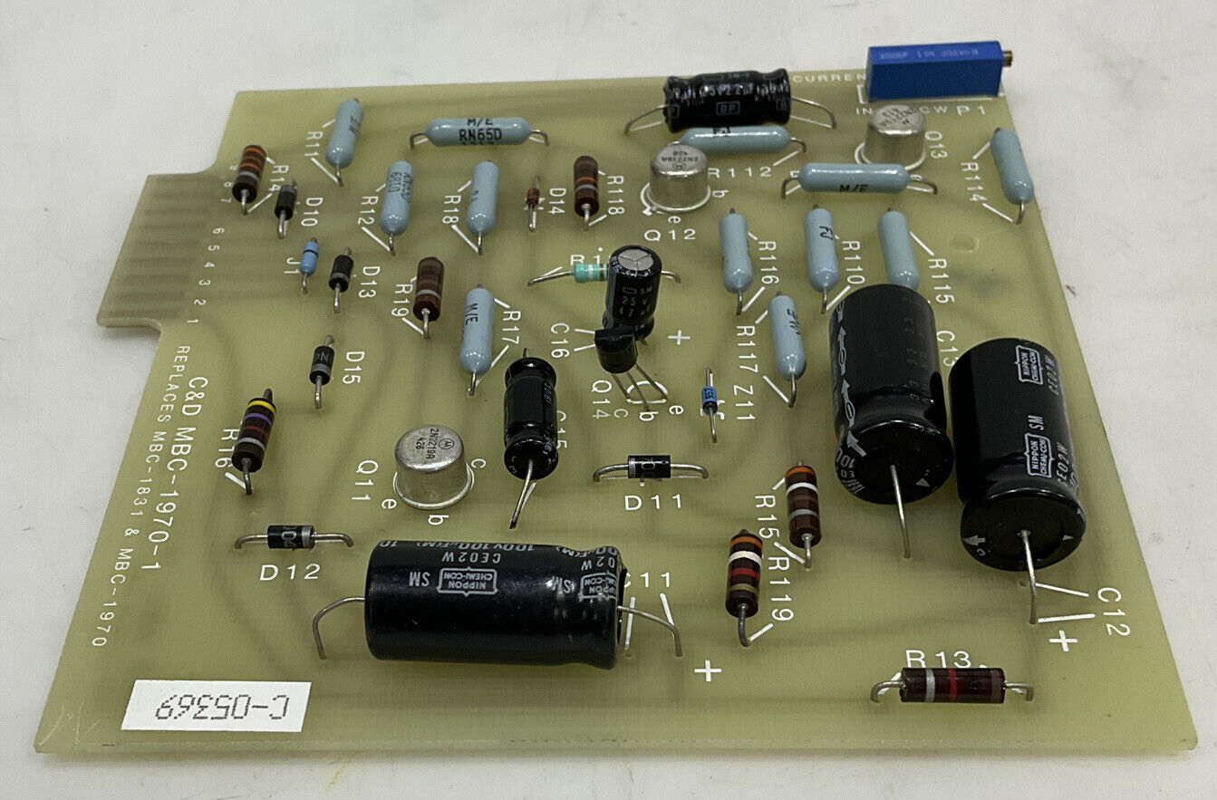 C&D BATTERIES MBC-1970-1 CURRENT LIMIT ADJ 373