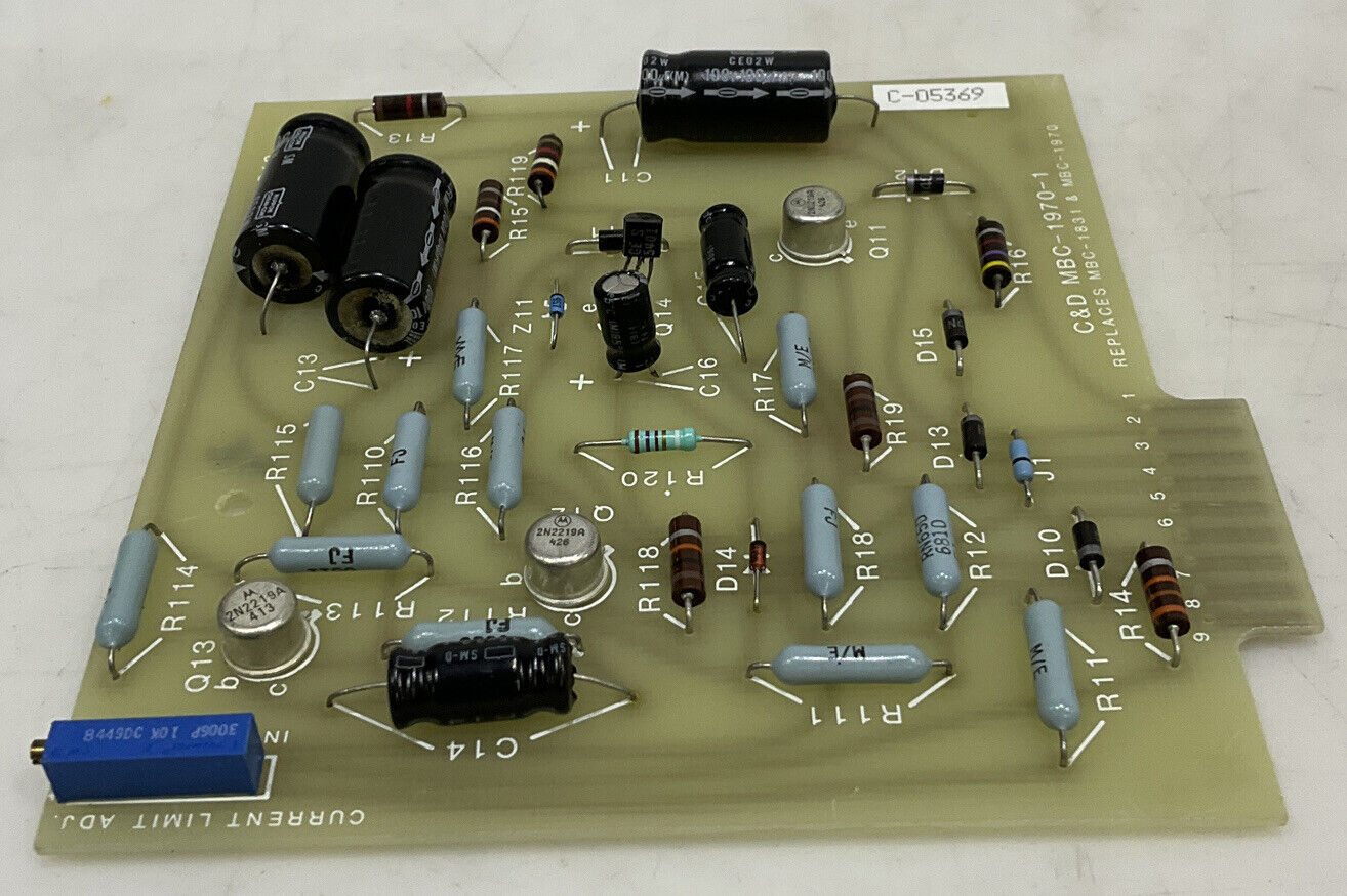 C&D BATTERIES MBC-1970-1 CURRENT LIMIT ADJ 373