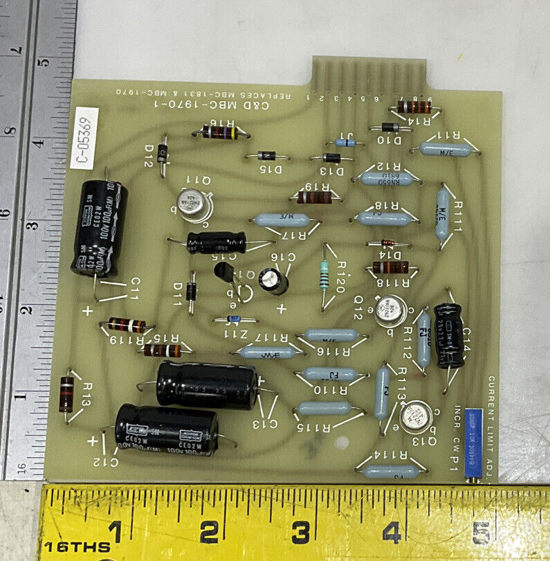 C&D BATTERIES MBC-1970-1 CURRENT LIMIT ADJ 373