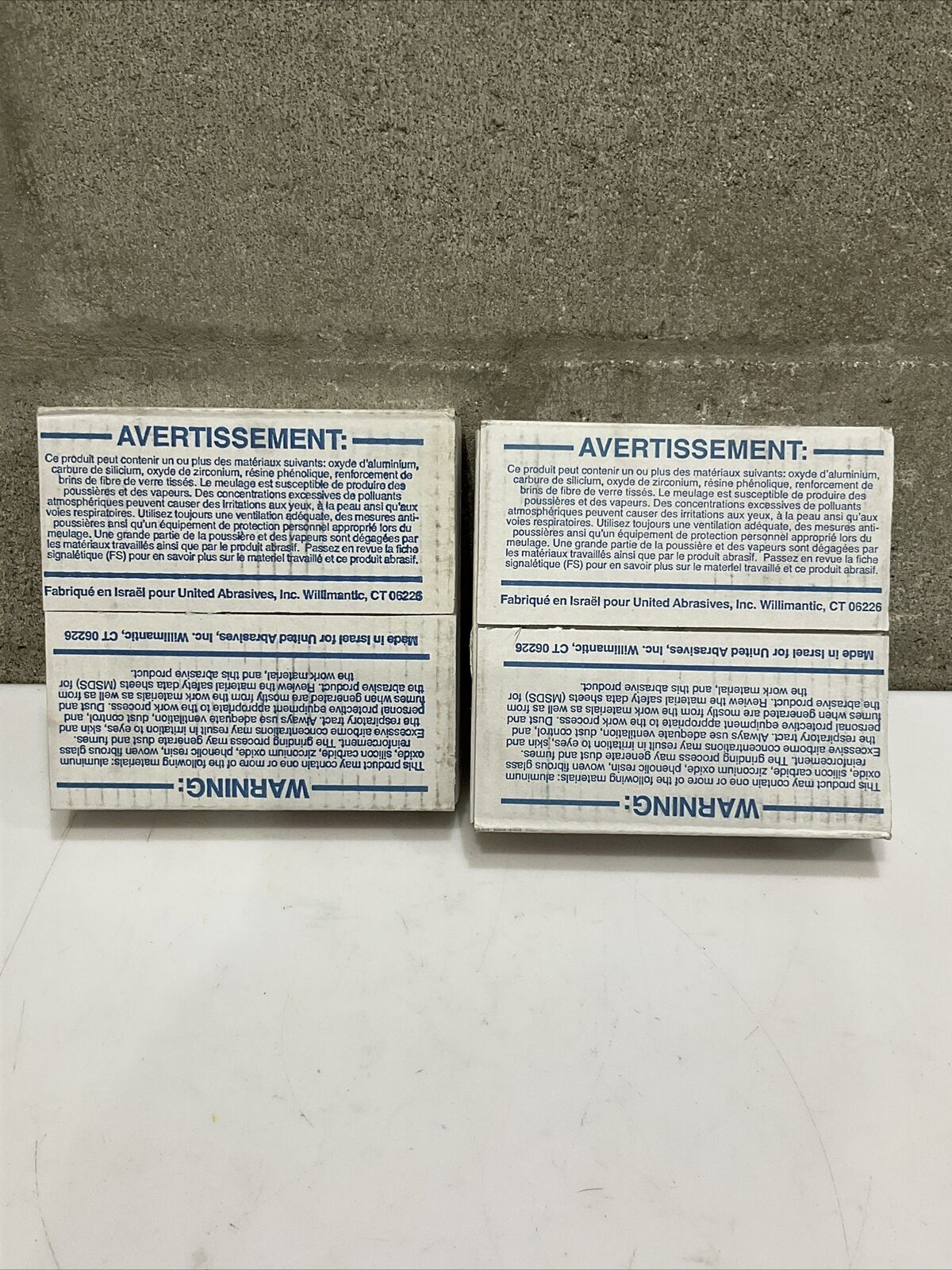 SAIT 28001 BENCH GRINDER WHEEL TYPE 1 6 X 3/4 X 1 A60X METAL LOT OF 2 373