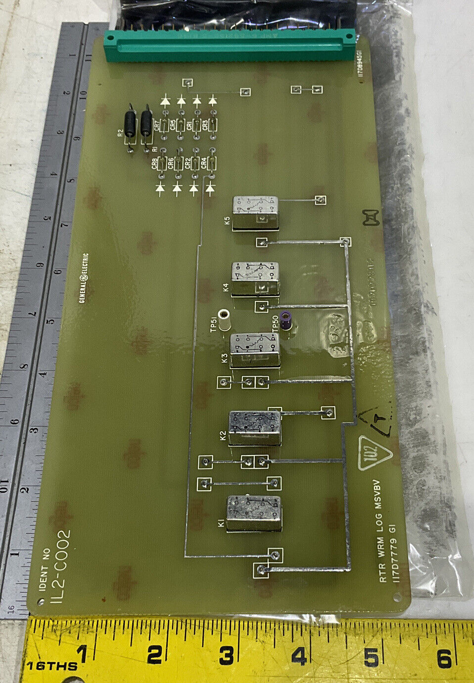 GENERAL ELECTRIC 1L2-C002 RTR WRM LOG MSVBV 117D7779G1 373