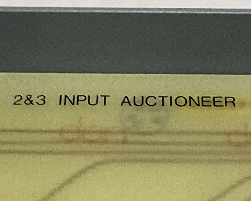 BAILEY 6624539 J1 2&3 INPUT AUCTIONEER 373