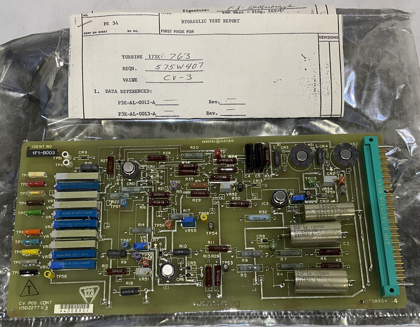 GENERAL ELECTRIC 1F1-B003 115D2277G3 CV POS CONT 373