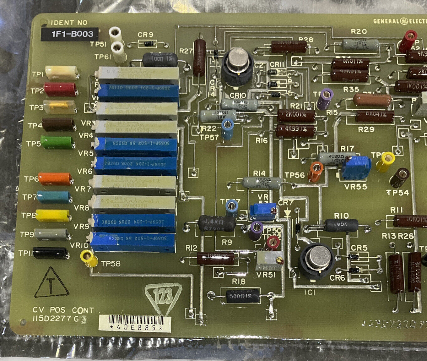 GENERAL ELECTRIC 1F1-B003 115D2277G3 CV POS CONT 373