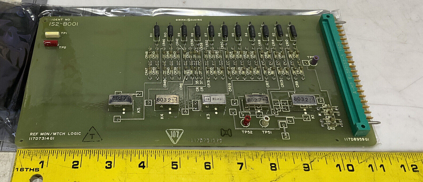 GENERAL ELECTRIC 1S2-B001 117D7314G1 REF MON/MTCH LOGIC 373
