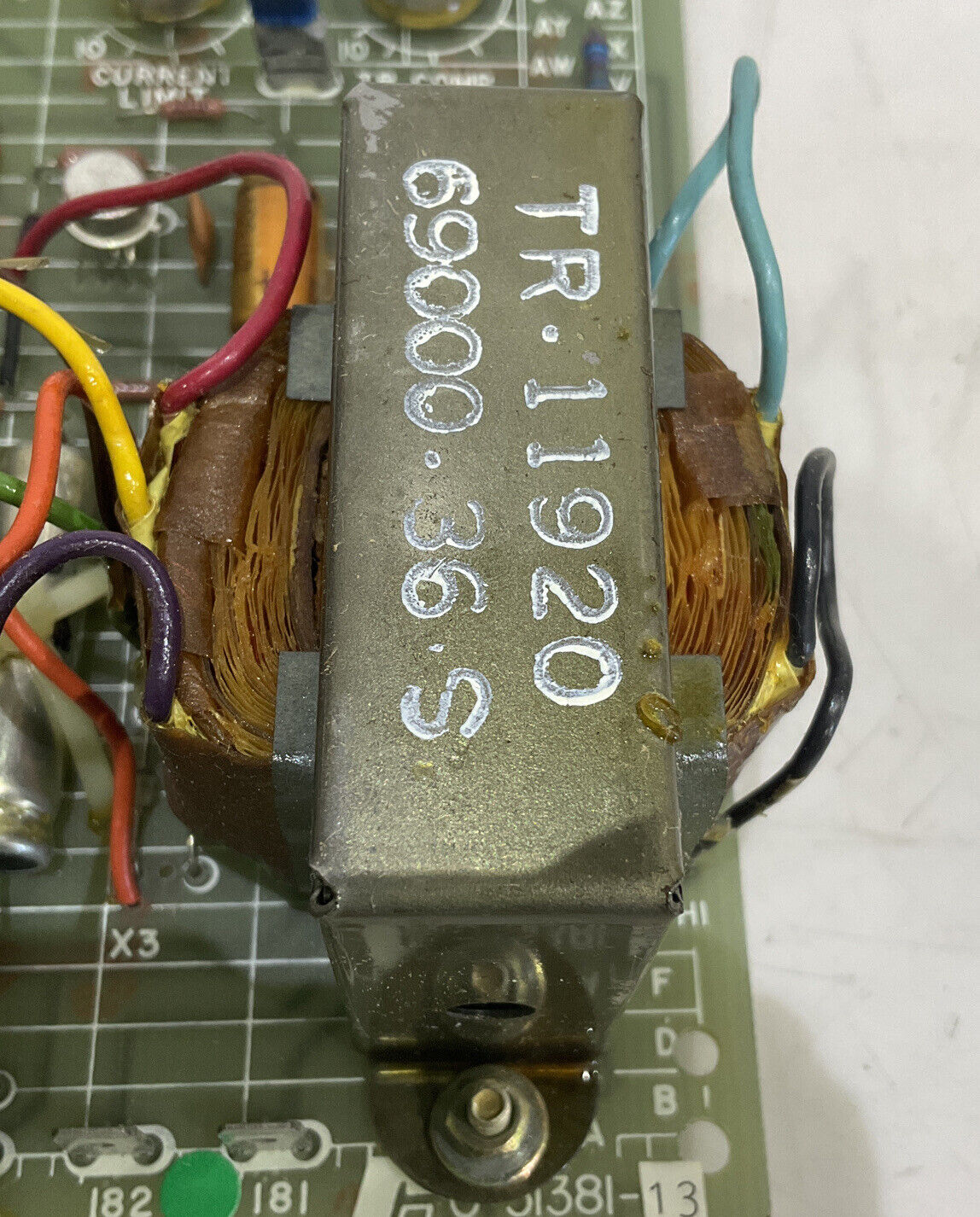 RELIANCE ELECTRIC 0-51381-13 PRINTED CIRCUIT CONTROLLER CARD 39C 373