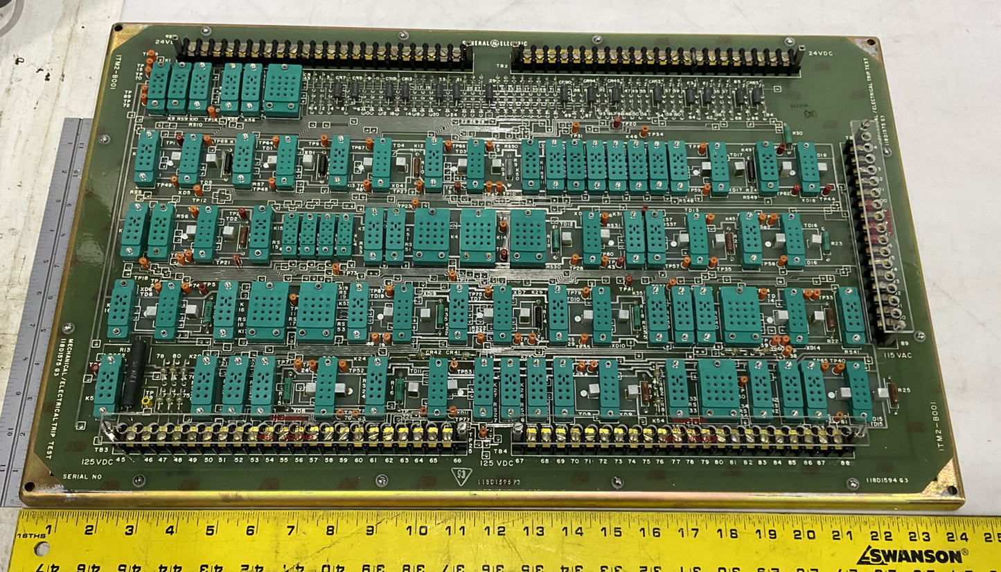 GENERAL ELECTRIC 1TM2-B001 118D1575G3 MECHANICAL/ELECTRICAL TRIP TEST 373