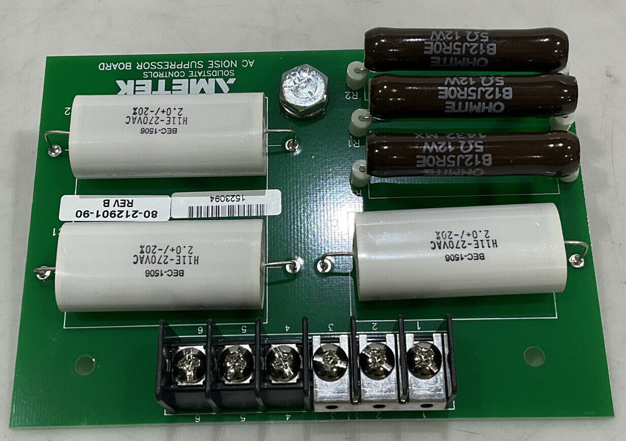 AMETEK SOLID STATE 80-212901-90 REV B NOISE SUPPRESSOR ASSEMBLY 373