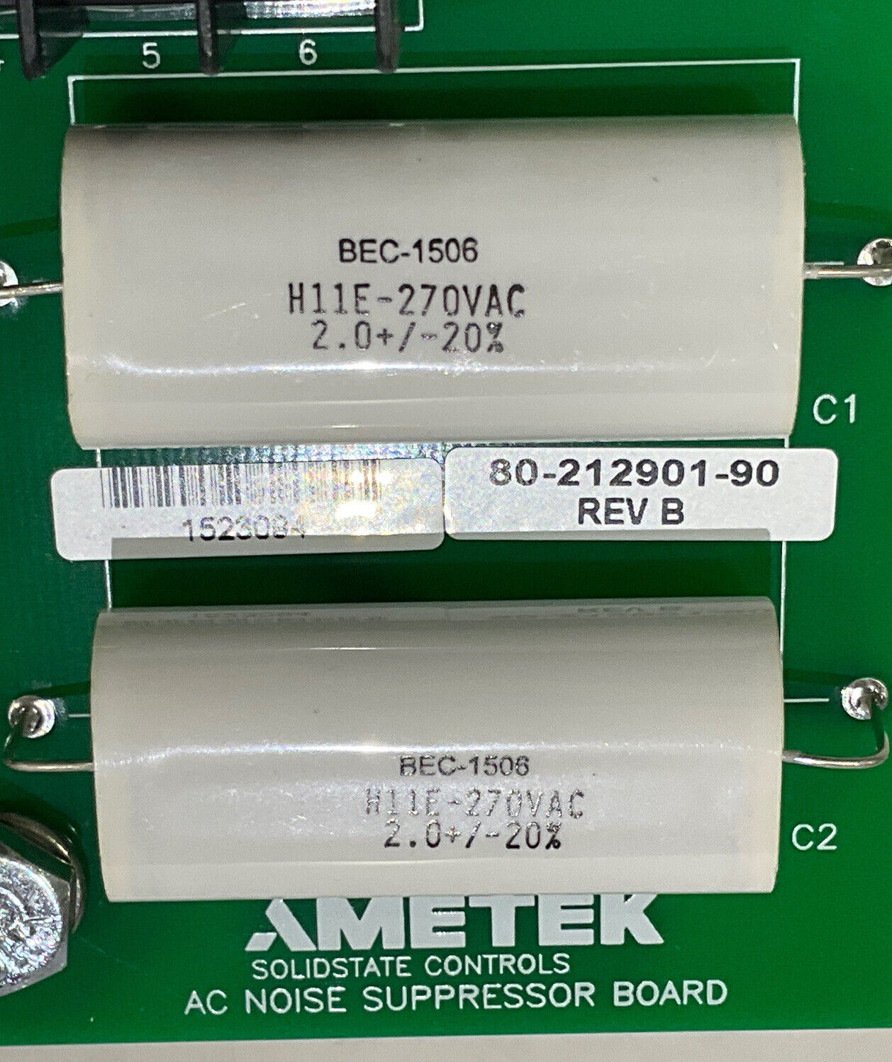 AMETEK SOLID STATE 80-212901-90 REV B NOISE SUPPRESSOR ASSEMBLY 373