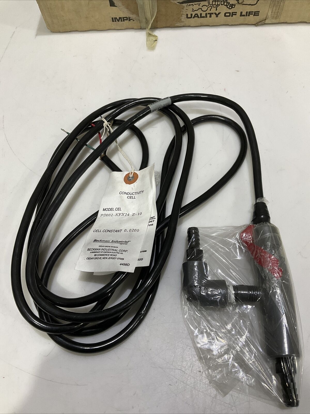 BECKMAN PD002-KFX24 Z-10 CONDUCTIVITY CELL 373